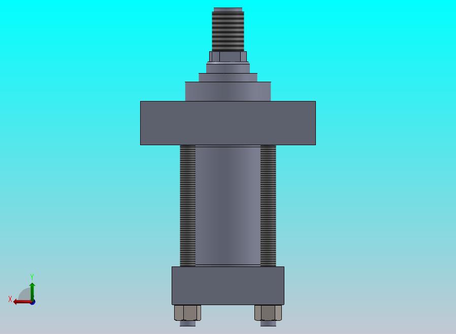 横拉杆液压缸（带前安装）（力士乐-CDT3ME5-80-45-70F11）80x45x70.8 mm