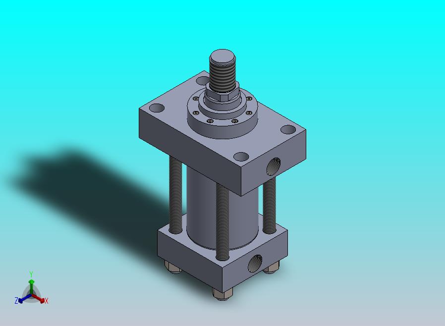 横拉杆液压缸（带前安装）（力士乐-CDT3ME5-80-45-70F11）80x45x70.8 mm