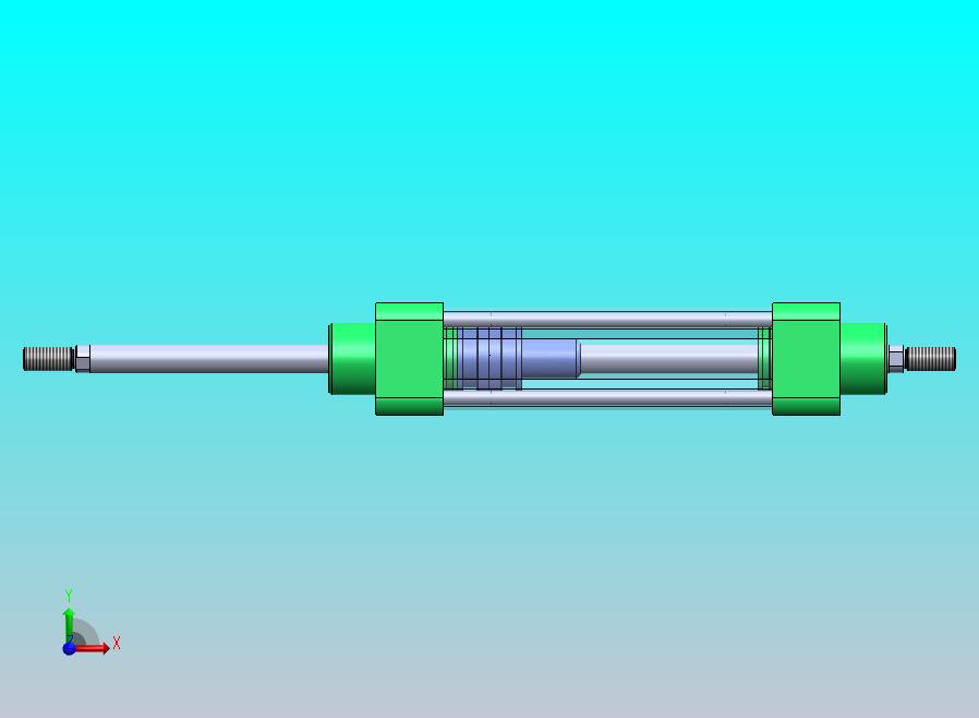拉杆气动气缸32x12x100毫米