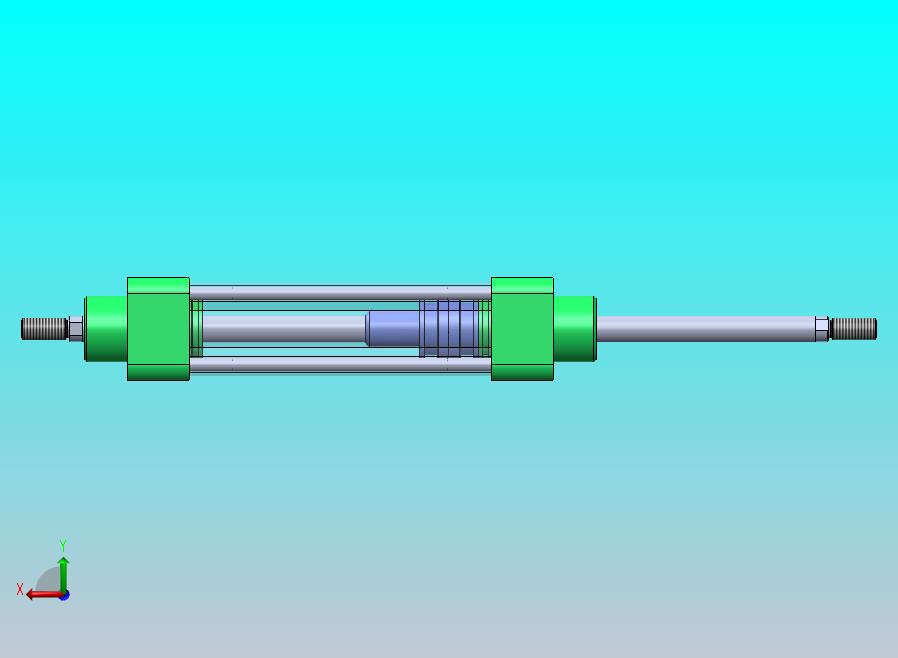 拉杆气动气缸32x12x100毫米