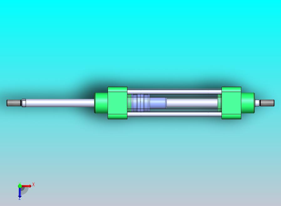 拉杆气动气缸32x12x100毫米