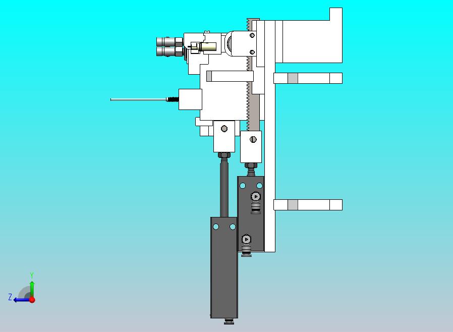 齿轮齿条的翻转机构