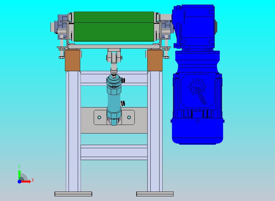 气缸的翻转皮带输送机