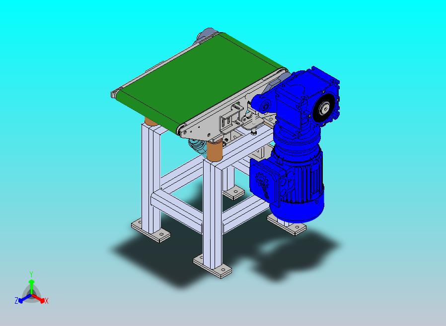 气缸的翻转皮带输送机