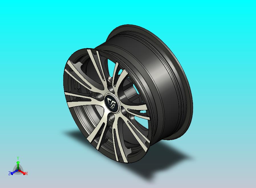 汽车轮毂建模图