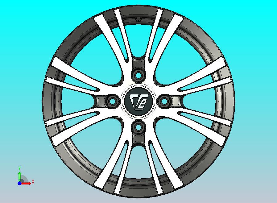 汽车轮毂建模图