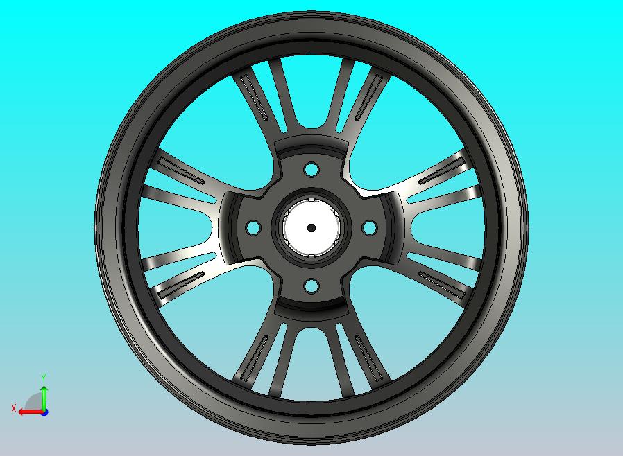 汽车轮毂建模图