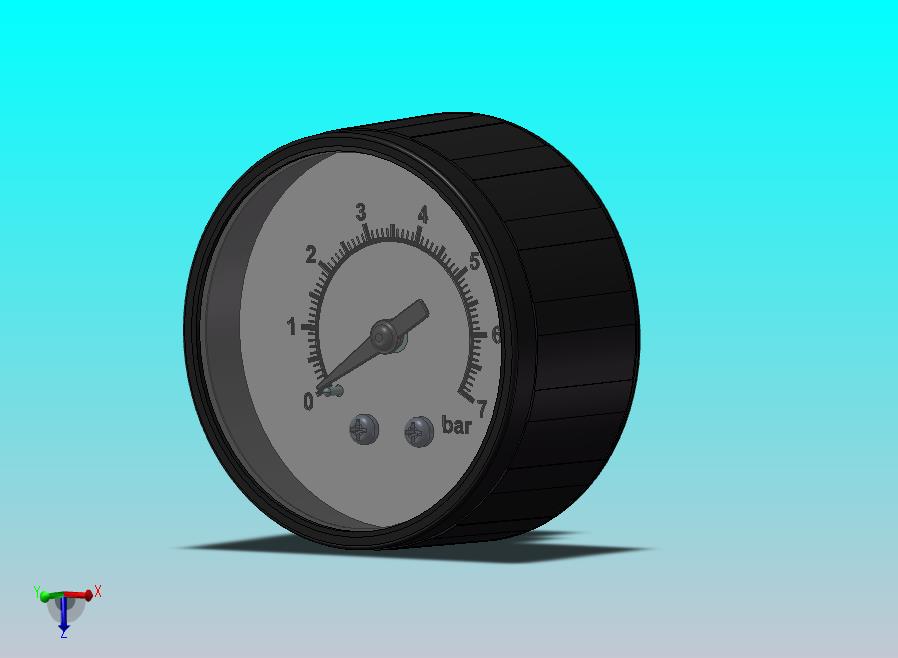 7公斤压力表结构详图