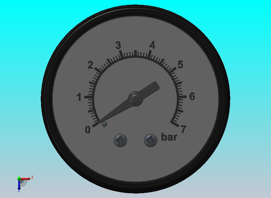 7公斤压力表结构详图