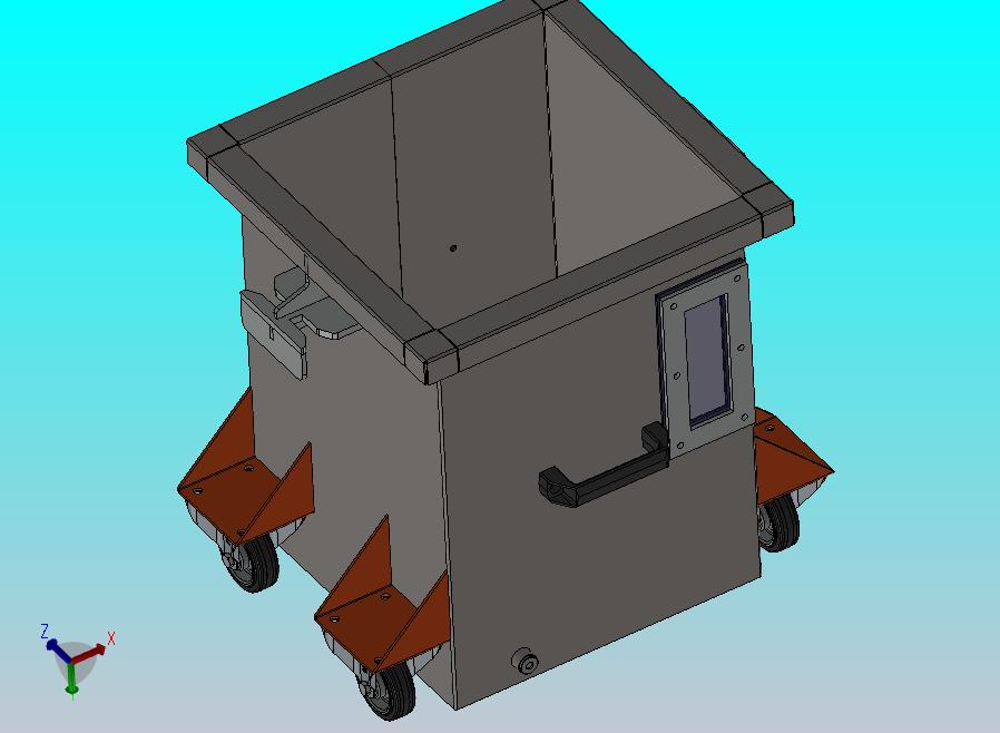 垃圾箱小车模型