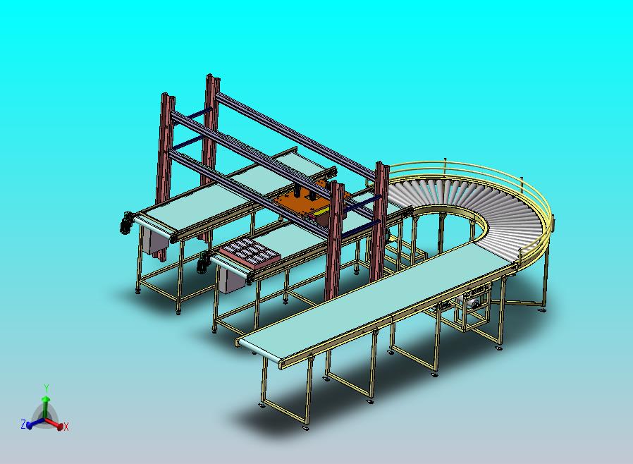 食品输送机模型