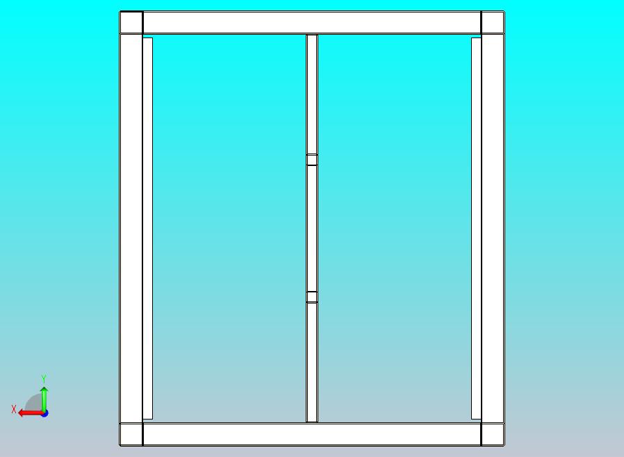 简单的木床 - 180 × 200 厘米