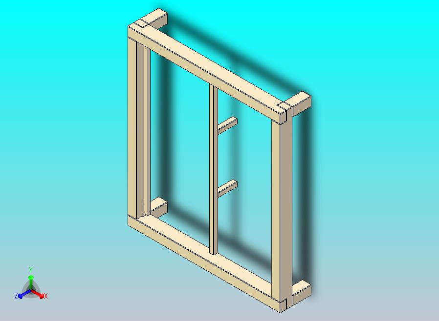 简单的木床 - 180 × 200 厘米