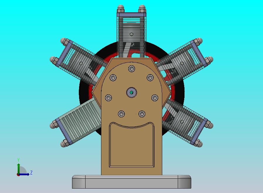 六缸星形发动机