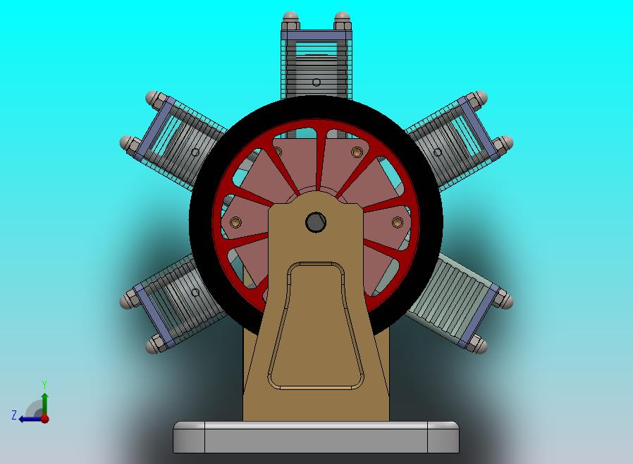 六缸星形发动机