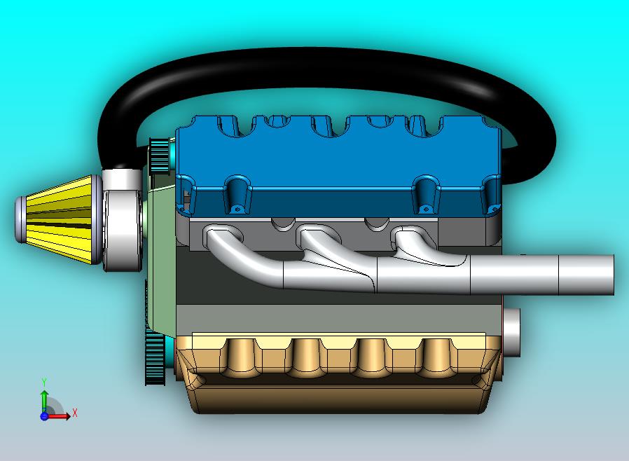 V6汽车发动机总成