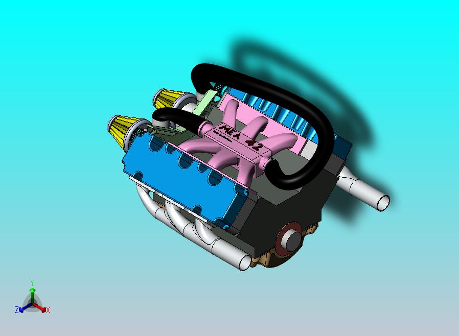 V6汽车发动机总成