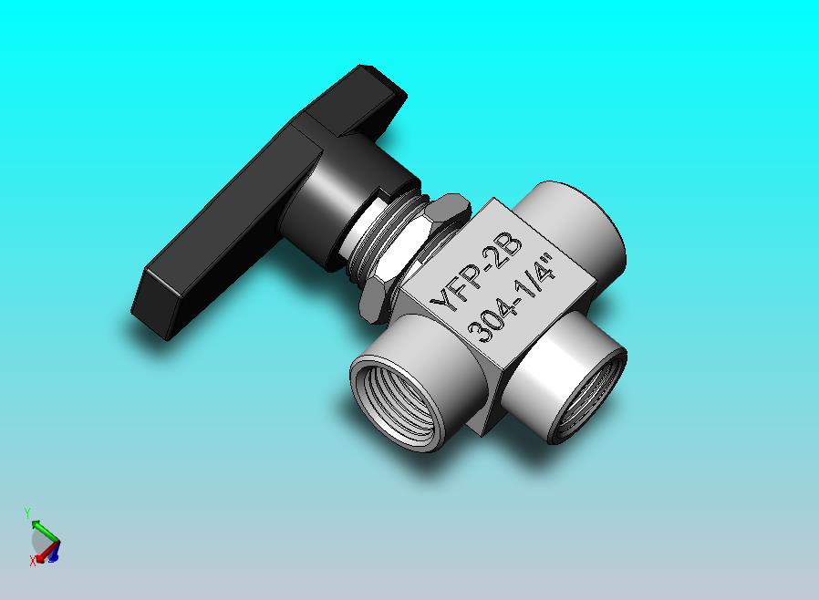 三通球阀，DN8 1_4”三通球