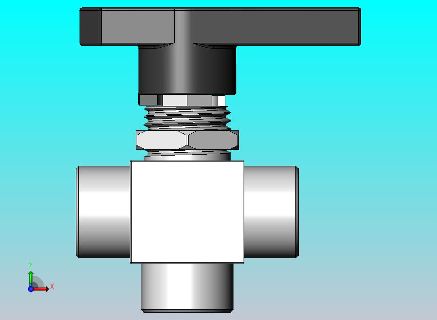 三通球阀，DN8 1_4”三通球