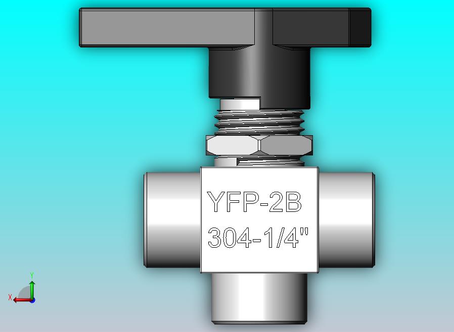 三通球阀，DN8 1_4”三通球