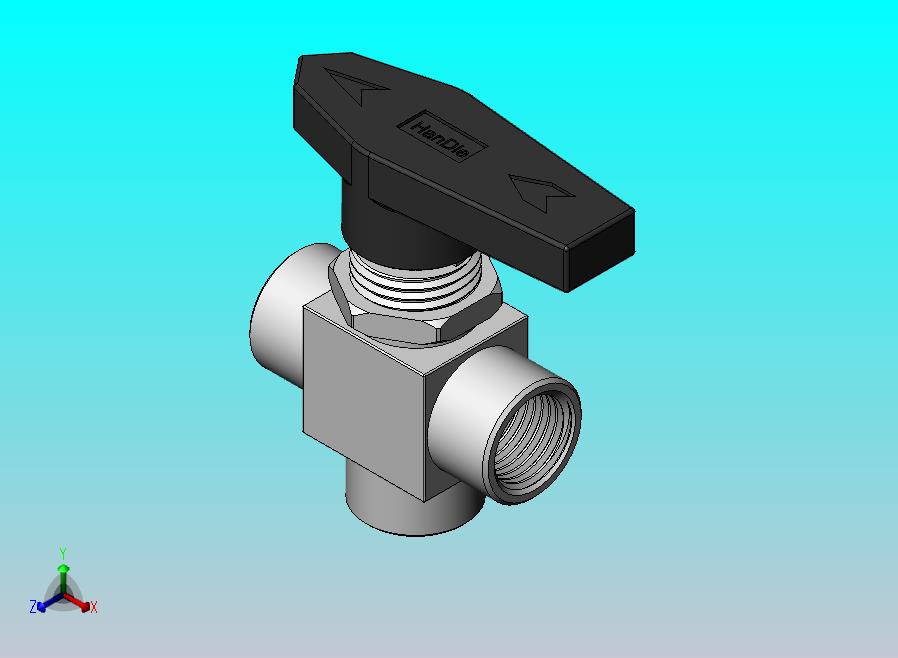 三通球阀，DN8 1_4”三通球