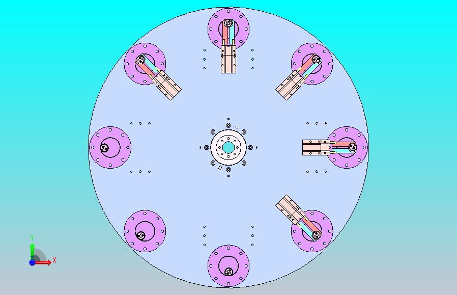8工位凸轮分割器转盘机构