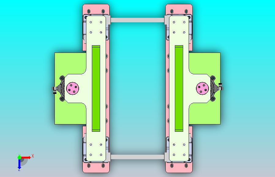 同步升降器的双气缸顶升机构