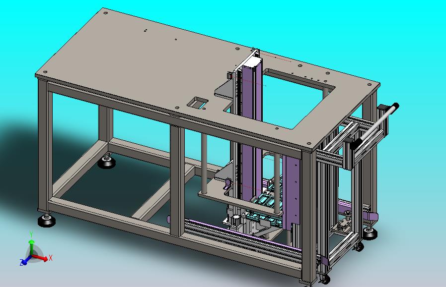 物料小车的步进顶升机构