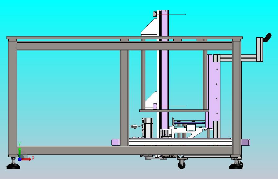 物料小车的步进顶升机构