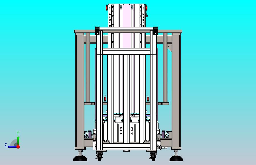 物料小车的步进顶升机构