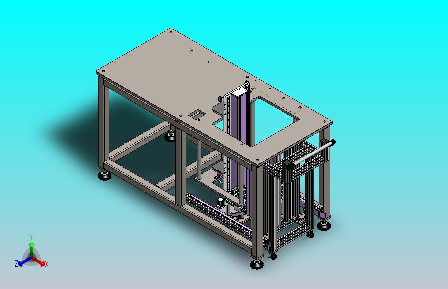 物料小车的步进顶升机构