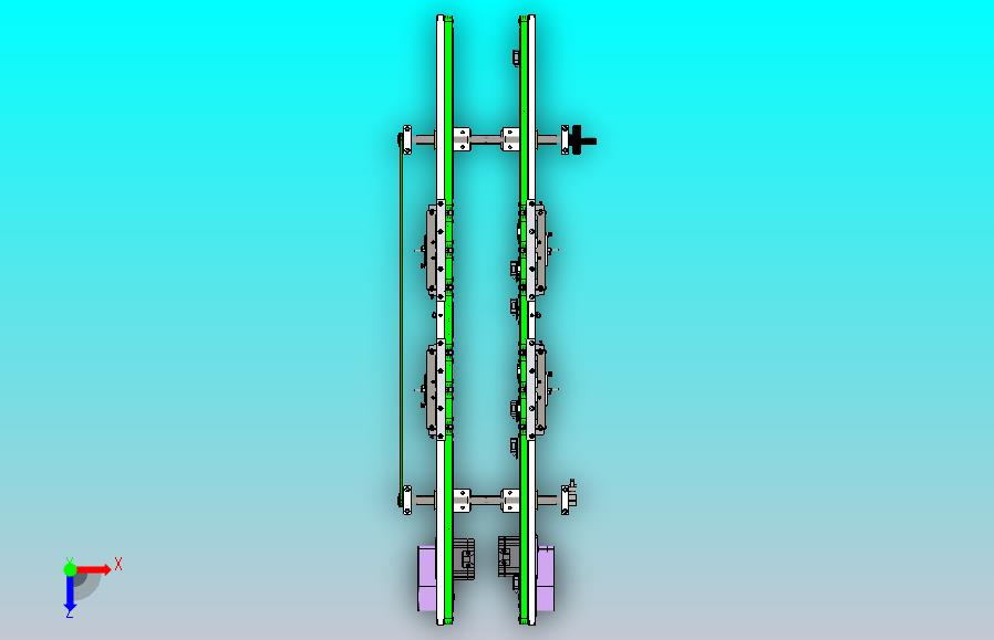 手动调宽的双列皮带输送机