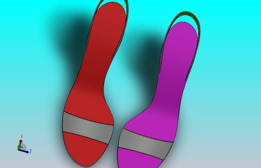 高跟鞋三维模型