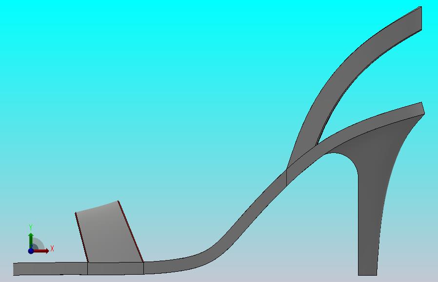 高跟鞋三维模型