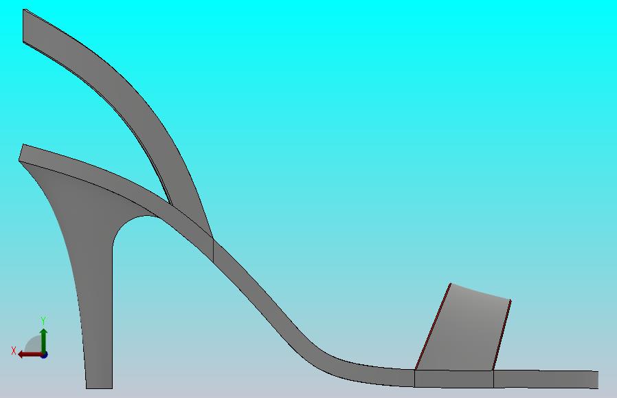 高跟鞋三维模型