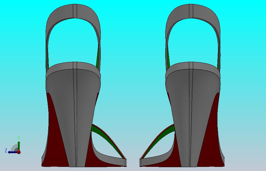 高跟鞋三维模型