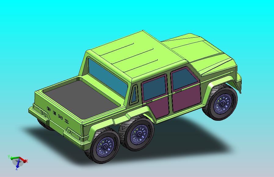 奔驰皮卡车模型