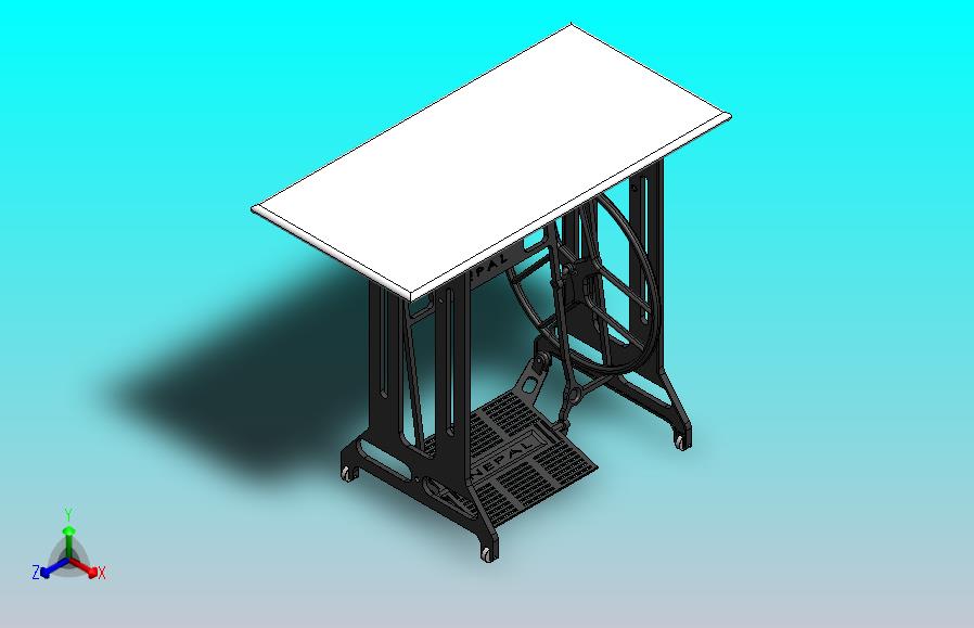 缝纫机模型图sw