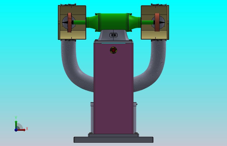 带吸尘器的双轮磨床