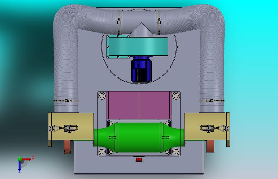 带吸尘器的双轮磨床