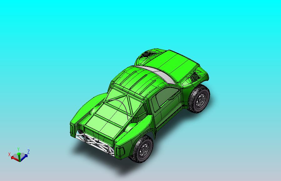 电动遥控小车模型