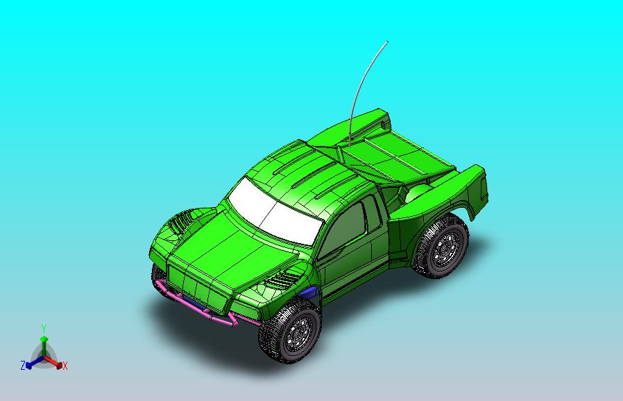 电动遥控小车模型