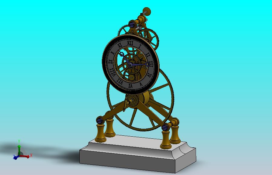 机械钟表设计模型