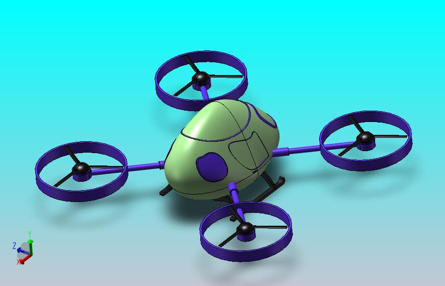 自动驾驶概念载人客机