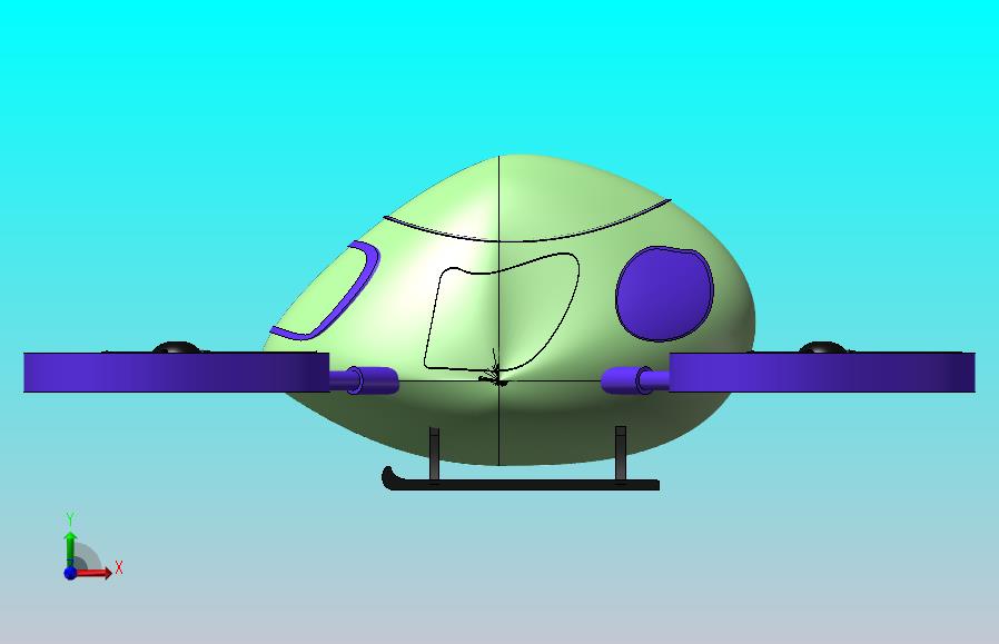 自动驾驶概念载人客机