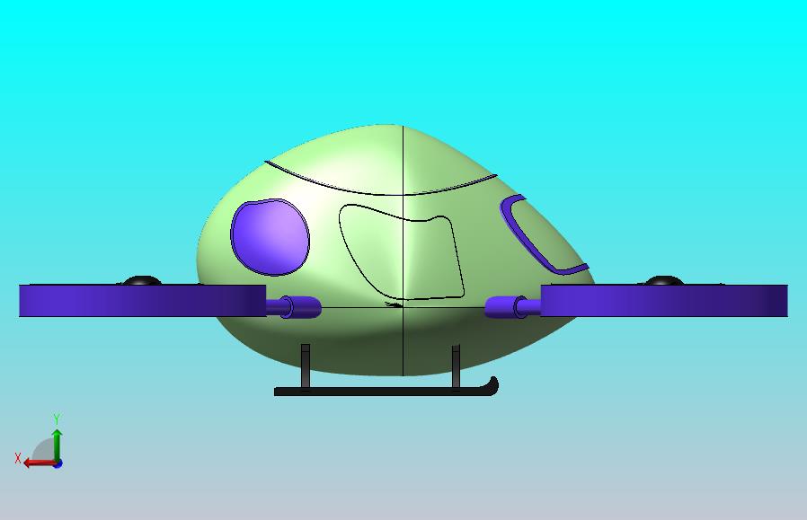 自动驾驶概念载人客机