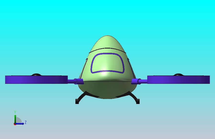 自动驾驶概念载人客机