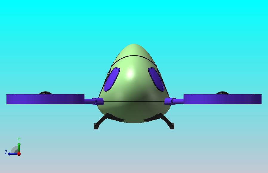 自动驾驶概念载人客机