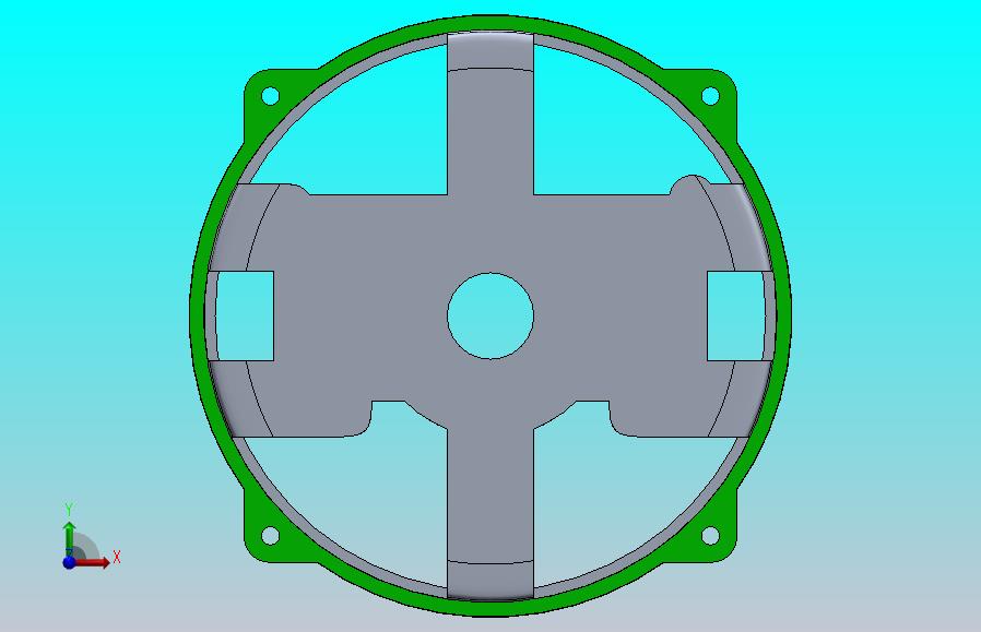 交流电机外壳背面