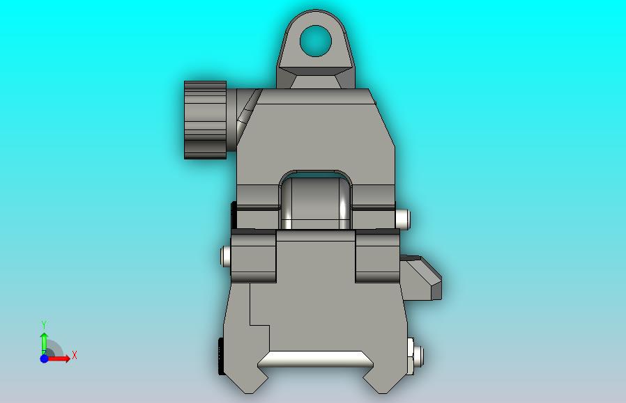 铁瞄准器翻转器 22 毫米皮